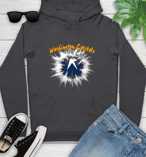 Washington Capitals NHL Hockey Adoring Fan Rip Sports Youth Hoodie 8