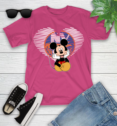 NHL New York Islanders The Heart Mickey Mouse Disney Hockey Youth T-Shirt 11