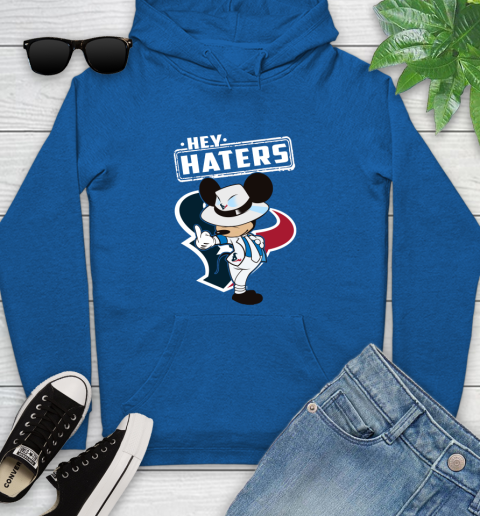 NFL Hey Haters Mickey Football Sports Houston Texans Youth Hoodie 11