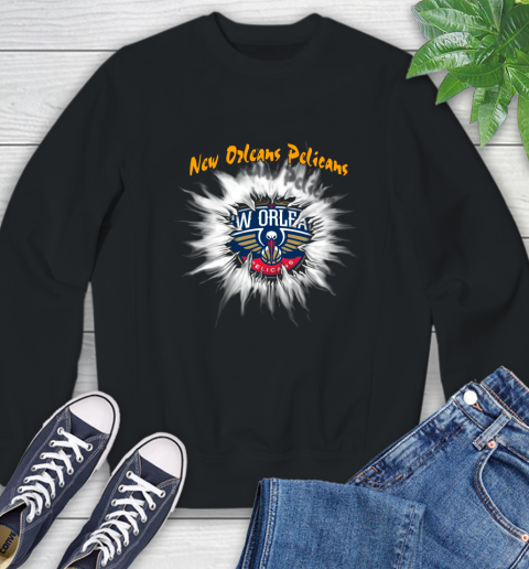 New Orleans Pelicans NBA Basketball Rip Sports Sweatshirt