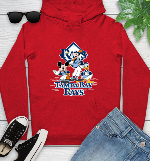 MLB Tampa Bay Rays Mickey Mouse Donald Duck Goofy Baseball T Shirt Youth Hoodie 12