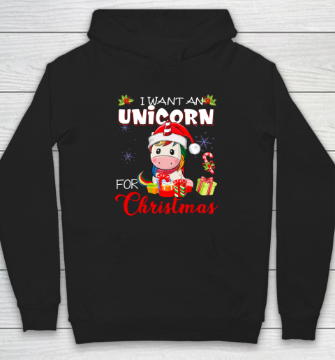 Christmas Vacation Shirt I Want A Unicorn For Christmas Vacation For Unicorn Lover Hoodie