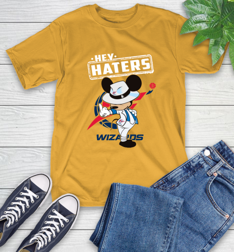 NBA Hey Haters Mickey Basketball Sports Washington Wizards T-Shirt 2