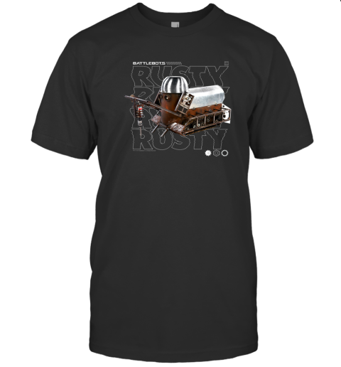Battlebots Rusty Robot Text Stack T-Shirt