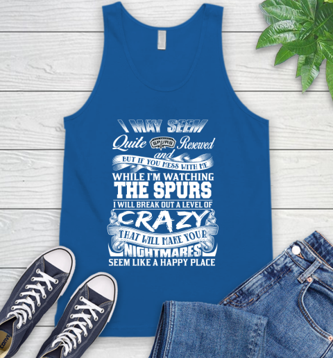 San Antonio Spurs NBA Basketball Don't Mess With Me While I'm Watching My Team Tank Top 4