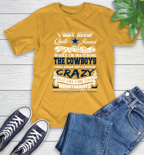 Dallas Cowboys NFL Football Don't Mess With Me While I'm Watching My Team T-Shirt 2