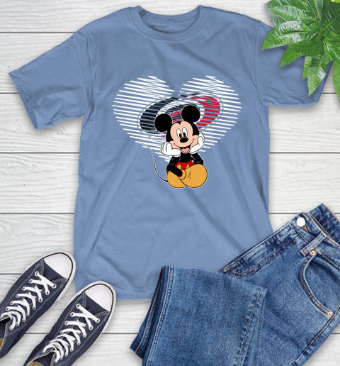 NHL Carolina Hurricanes The Heart Mickey Mouse Disney Hockey T-Shirt 12