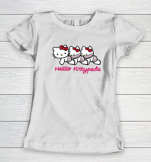Hello Kittypede The Human Centipede Women's T-Shirt