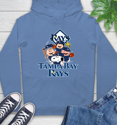 MLB Tampa Bay Rays Snoopy Charlie Brown Woodstock The Peanuts Movie Baseball T Shirt Hoodie 11