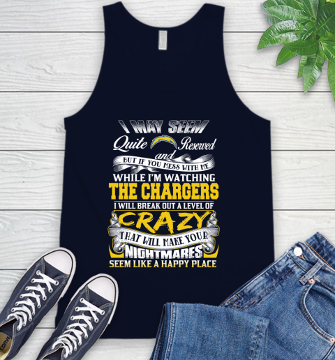 Los Angeles Chargers NFL Football Don't Mess With Me While I'm Watching My Team Tank Top 3 Los Angeles Chargers NFL Football Don't Mess With Me While I'm Watching My Team Tank Top - Image 3