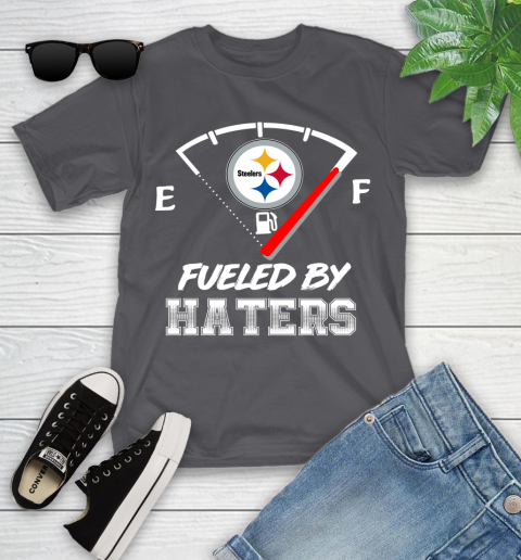 Pittsburgh Steelers NFL Football Fueled By Haters Sports Youth T-Shirt 6