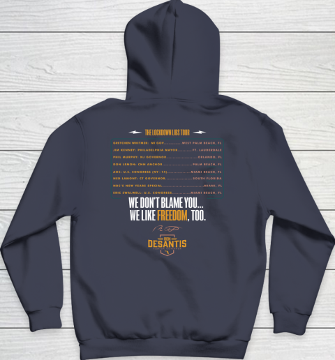 Escape To Florida Shirt Ron DeSantis (Print on front and back) Hoodie 10