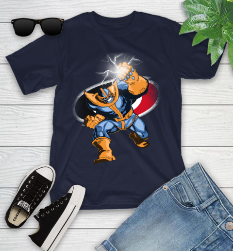 Carolina Hurricanes NHL Hockey Thanos Avengers Infinity War Marvel Youth T-Shirt 2