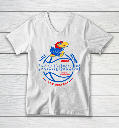 Kansas 2022 National Championship V-Neck T-Shirt