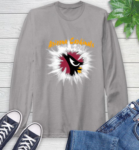 Arizona Cardinals NFL Football Adoring Fan Rip Sports Long Sleeve T-Shirt 6