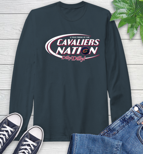 NBA A True Friend Of The Cleveland Cavaliers Dilly Dilly Basketball Sports Long Sleeve T-Shirt 9