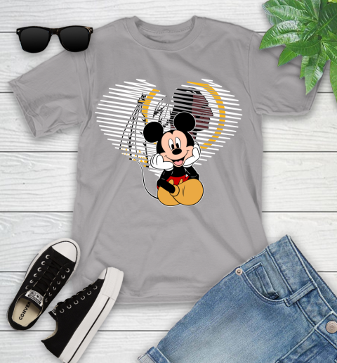 NFL Washington Redskins The Heart Mickey Mouse Disney Football T Shirt_000 Youth T-Shirt 4