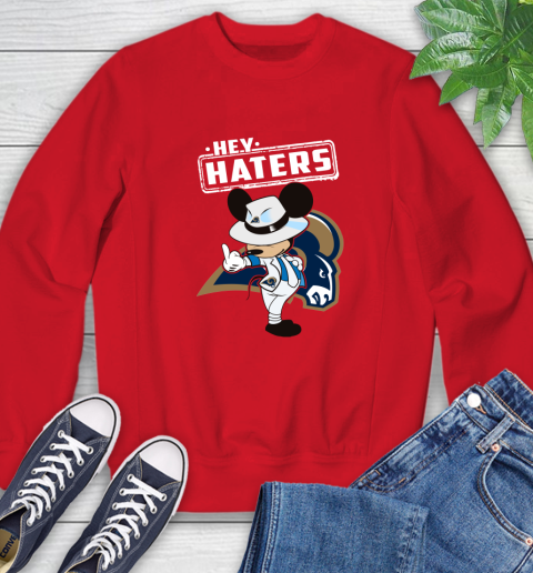 NFL Hey Haters Mickey Football Sports Los Angeles Rams Sweatshirt 10
