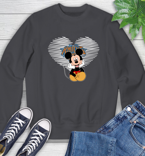 NBA New York Knicks The Heart Mickey Mouse Disney Basketball Sweatshirt 6
