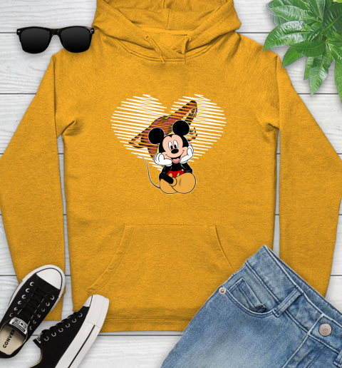 NHL Arizona Coyotes The Heart Mickey Mouse Disney Hockey Youth Hoodie 2