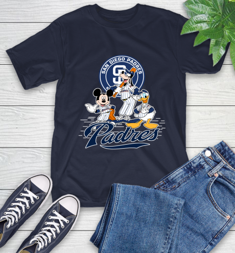 MLB San Diego Padres Mickey Mouse Donald Duck Goofy Baseball T Shirt T-Shirt 3