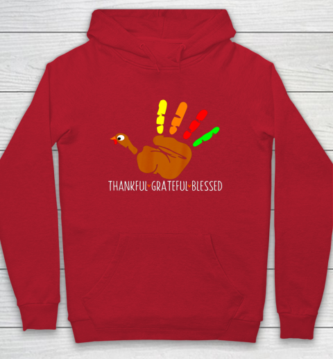 Thanksgiving Shirt Turkey Hand Print Funny Thanksgiving Day Hoodie 7
