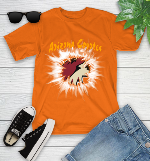 Arizona Coyotes NHL Hockey Adoring Fan Rip Sports Youth T-Shirt 9
