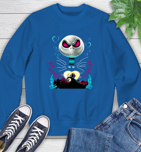 NFL Washington Redskins Jack Skellington Sally The Nightmare Before Christmas Football Sweatshirt 9