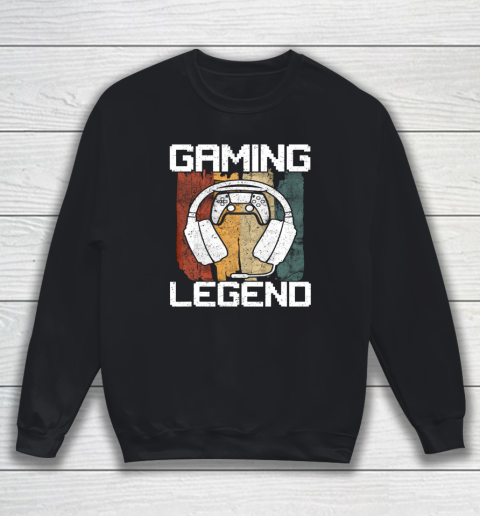 Gaming Legend PC Gamer Video Games Vintage Sweatshirt 1