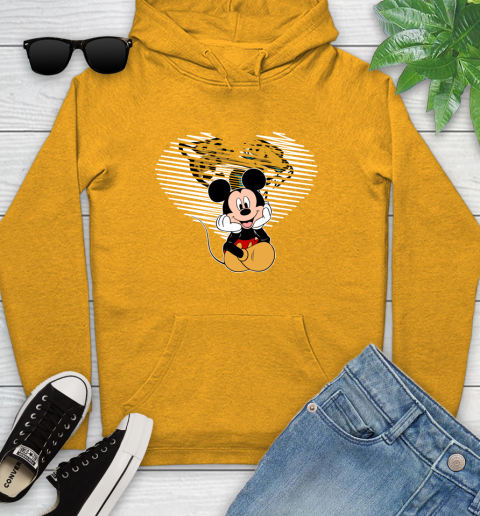 NFL Jacksonville Jaguars The Heart Mickey Mouse Disney Football T Shirt_000 Youth Hoodie 2