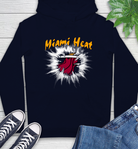 Miami Heat NBA Basketball Rip Sports Hoodie 3