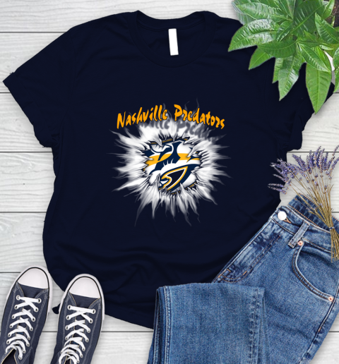 Nashville Predators NHL Hockey Adoring Fan Rip Sports Women's T-Shirt 2