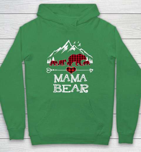 Mama bear buffalo plaid hoodie sales