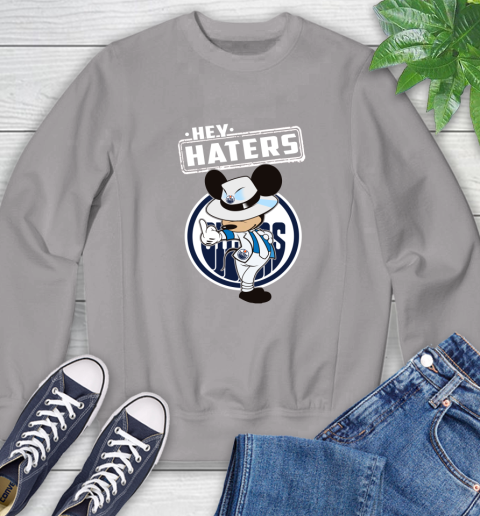 NHL Hey Haters Mickey Hockey Sports Edmonton Oilers Sweatshirt 5