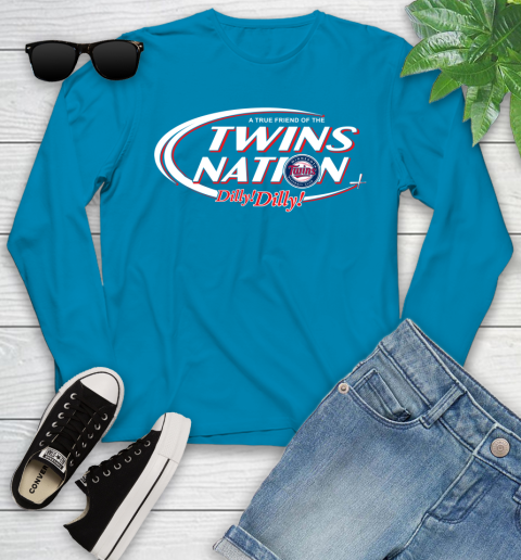 MLB A True Friend Of The Minnesota Twins Dilly Dilly Baseball Sports Youth Long Sleeve 8