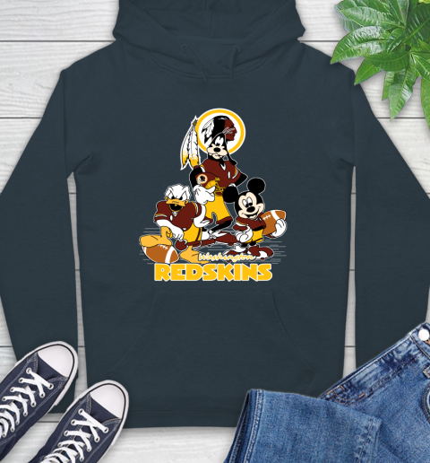 NFL Washington Redskins Mickey Mouse Donald Duck Goofy Football Shirt Hoodie 7