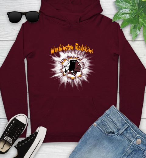 Washington Redskins NFL Football Adoring Fan Rip Sports Youth Hoodie 7
