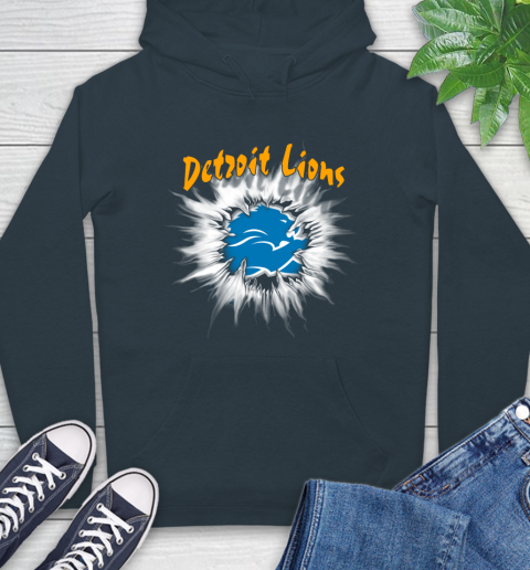 Detroit Lions NFL Football Adoring Fan Rip Sports Hoodie 7