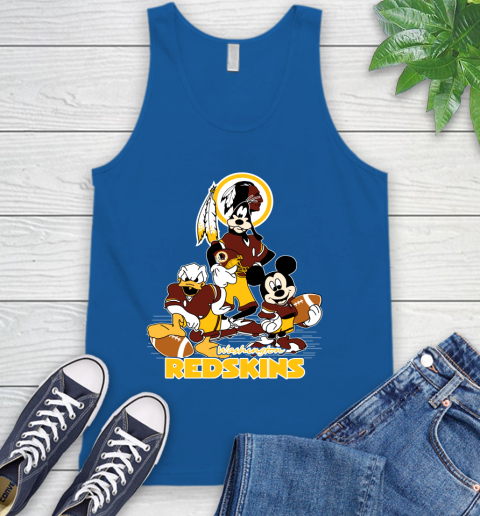 NFL Washington Redskins Mickey Mouse Donald Duck Goofy Football Shirt Tank Top 4