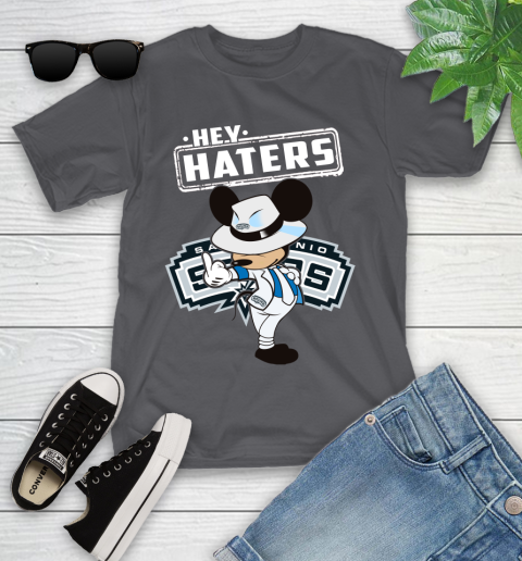 NBA Hey Haters Mickey Basketball Sports San Antonio Spurs Youth T-Shirt 6