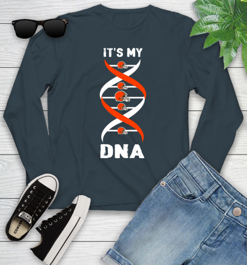 Cleveland Browns NFL Football It's My DNA Sports Youth Long Sleeve 9