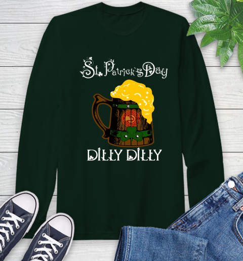 NBA Atlanta Hawks St Patrick's Day Dilly Dilly Beer Basketball Sports Long Sleeve T-Shirt 7