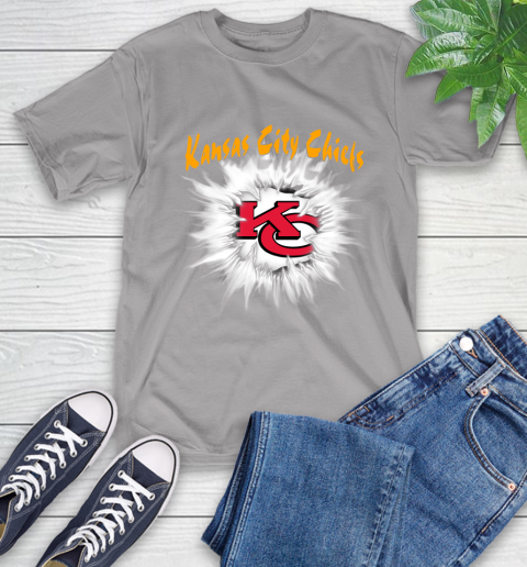 Kansas City Chiefs NFL Football Adoring Fan Rip Sports T-Shirt 6
