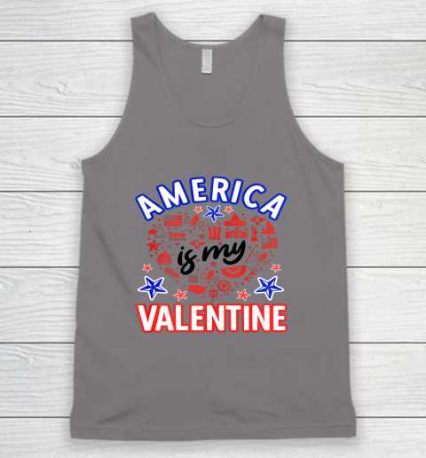 America is My Valentine Proud American Heart USA Tank Top 5