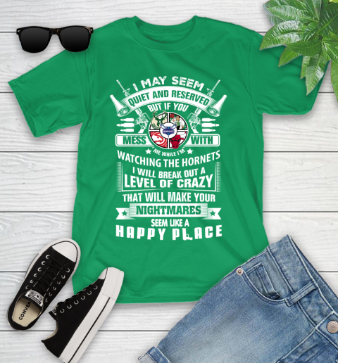 Charlotte Hornets NBA Basketball Don't Mess With Me While I'm Watching My Team Sports Youth T-Shirt 8