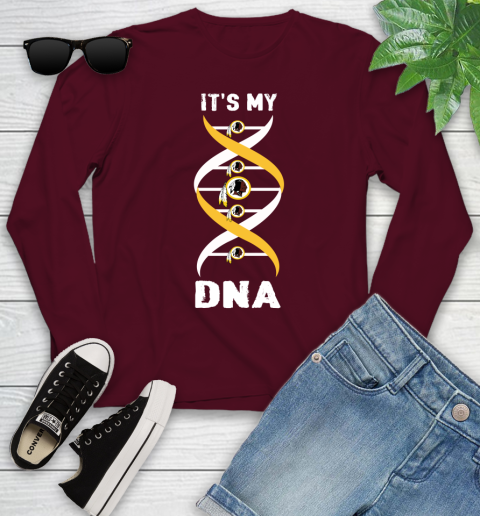 Washington Redskins NFL Football It's My DNA Sports Youth Long Sleeve 6