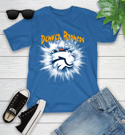Denver Broncos NFL Football Adoring Fan Rip Sports Youth T-Shirt 12