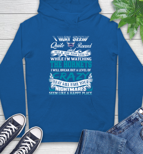 Charlotte Hornets NBA Basketball Don't Mess With Me While I'm Watching My Team Hoodie 9