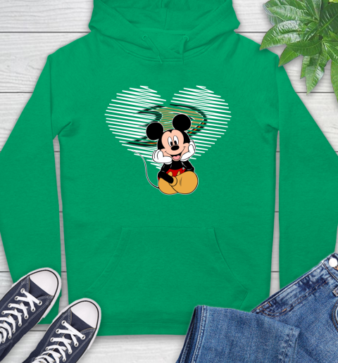 NHL Anaheim Ducks The Heart Mickey Mouse Disney Hockey Hoodie 8