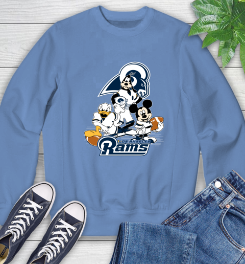 NFL Los Angeles Rams Mickey Mouse Donald Duck Goofy Football Shirt Sweatshirt 11